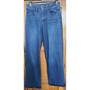 Old Navy Wow Wide Leg Jeans Womens 2 Dark Wash River High Rise 732603-00